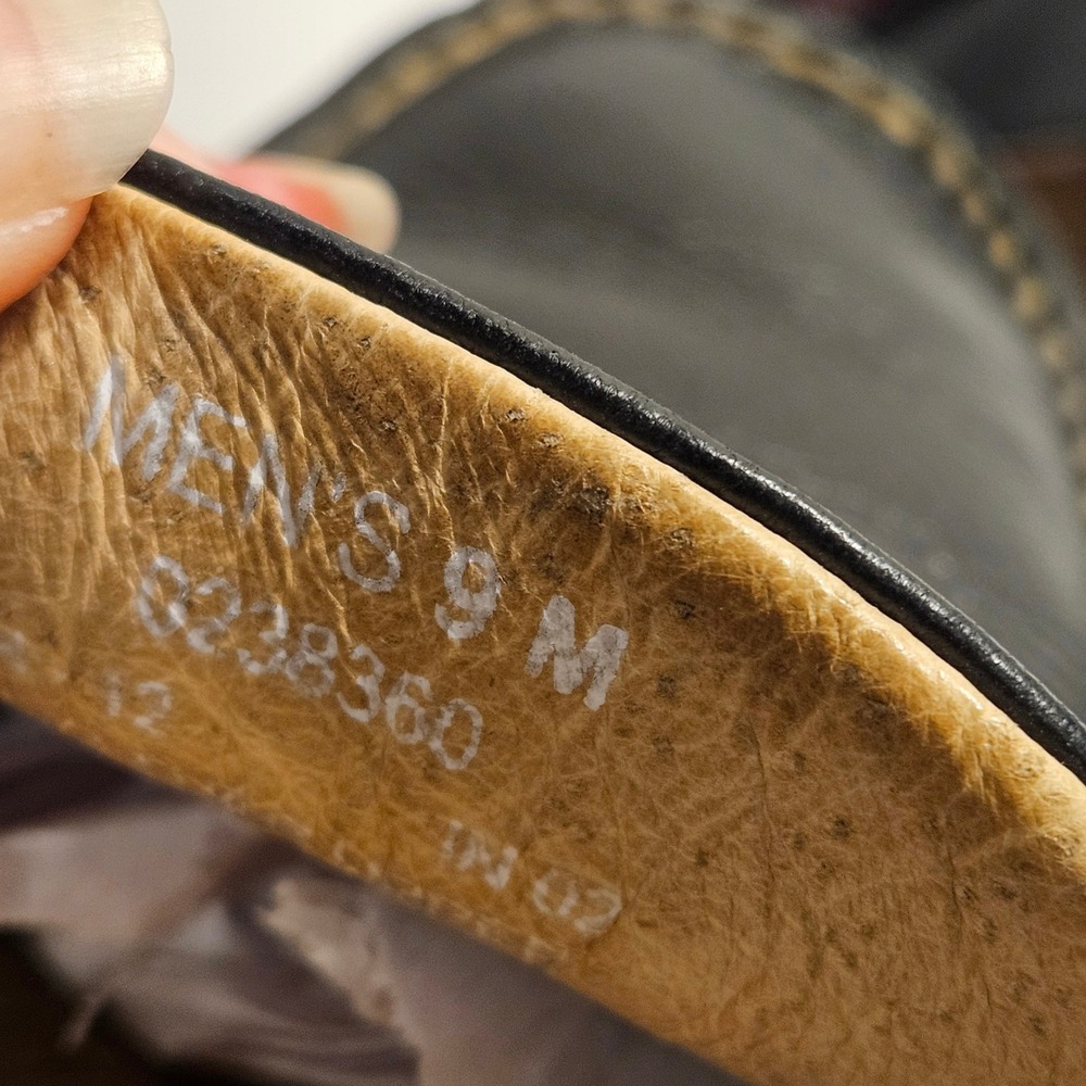 Sperry Top-Sider Hampden Penny Loafer Mens 9M Black Burgundy Leather Driving Moc - Picture 6 of 7